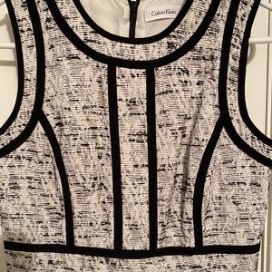 Calvin Klein Black and White Dress